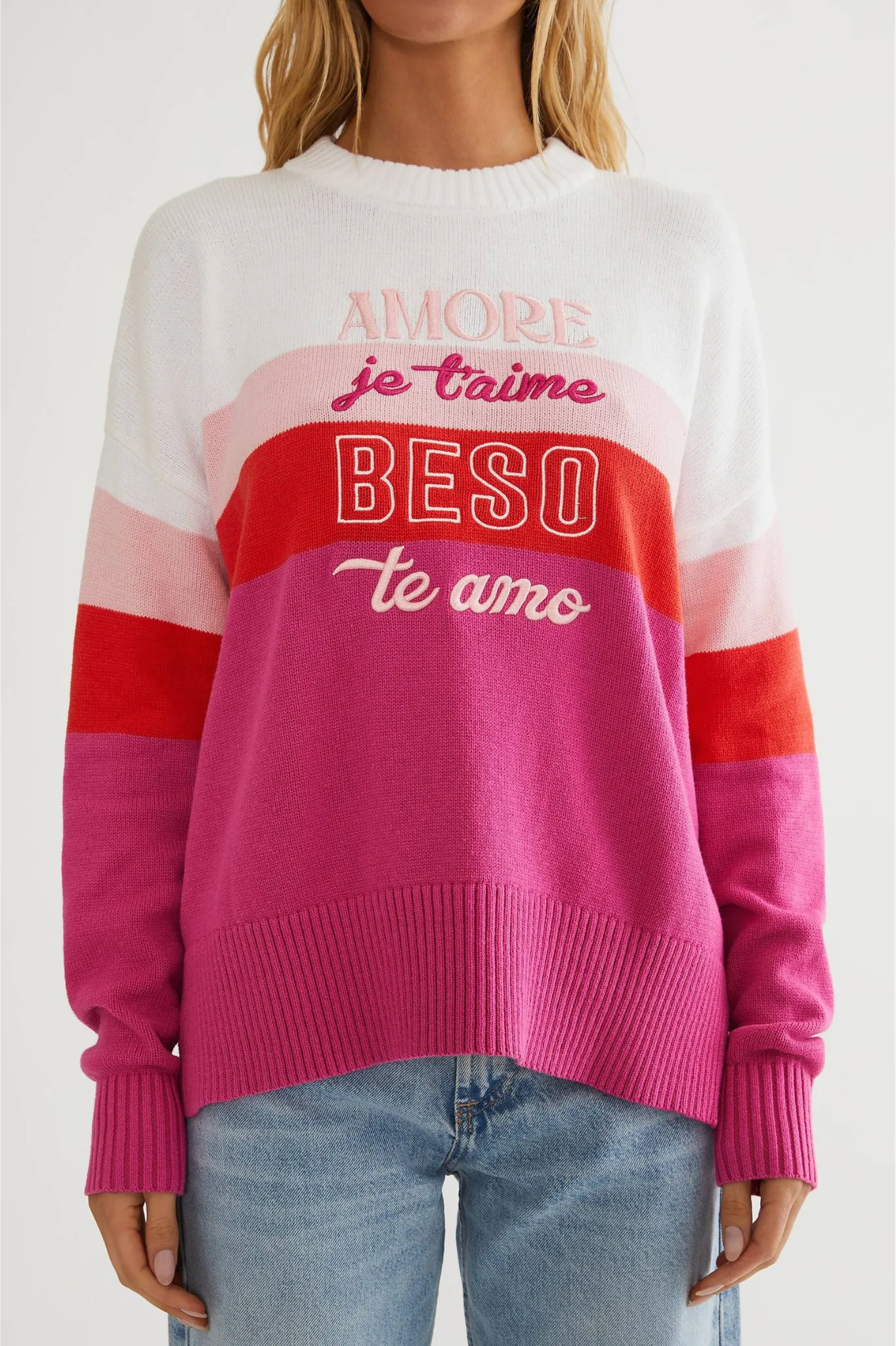 Anthropologie X Beach Riot Callie Sweater Love Language