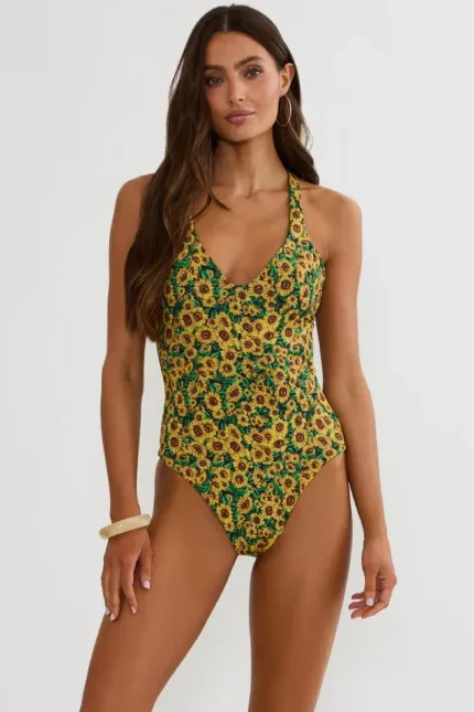 Rowena One Piece Sunflower | Yellow One Piece | Huge 30% off